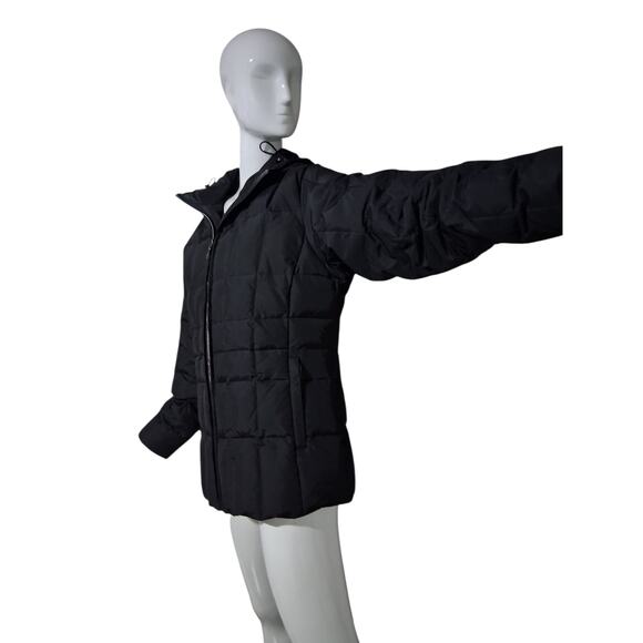 St. John's Bay Down Puffer Women's size Large Gorpcore Outwear Hooded jacket - Picture 8 of 9